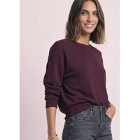 Street One Soft Shirt with Bottom Cuff Rustic Rouge Melange
