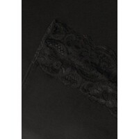 Street One Basic Top with Lace Cuff Black