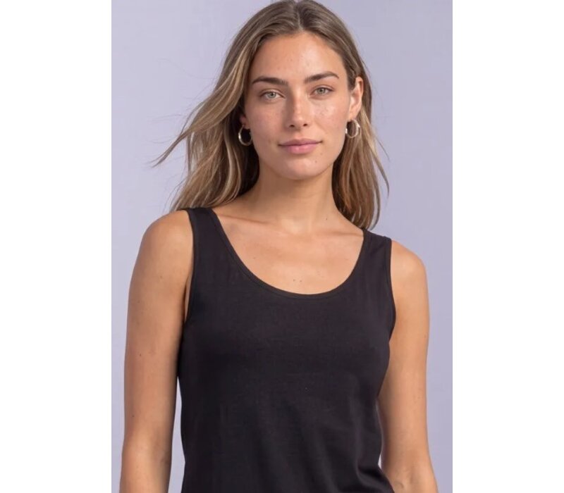 Street One Basic Top with Lace Cuff Black