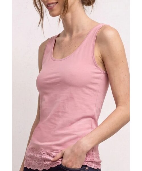 StreetOne Street One Basic Top with Lace Cuff