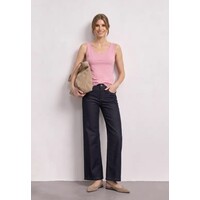Street One Basic Top with Lace Cuff Vintage Blush