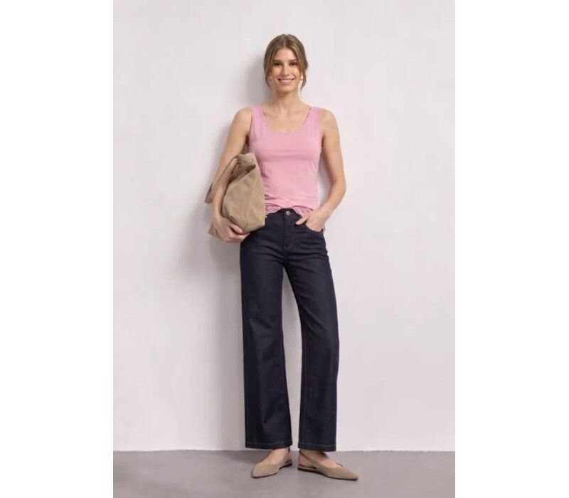 Street One Basic Top with Lace Cuff Vintage Blush