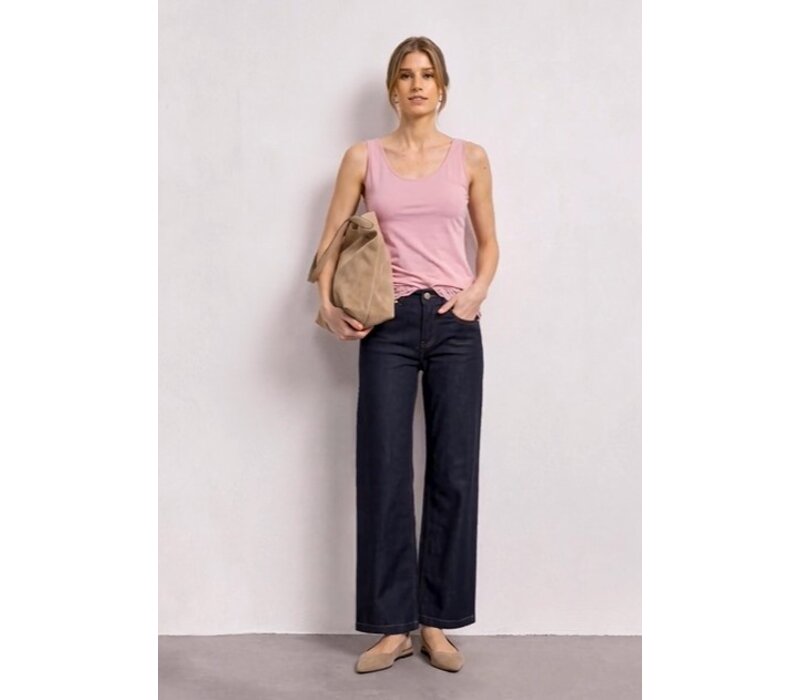 Street One Basic Top with Lace Cuff Vintage Blush