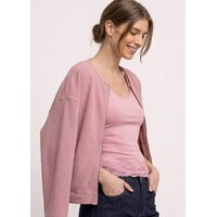 Street One Basic Top with Lace Cuff Vintage Blush