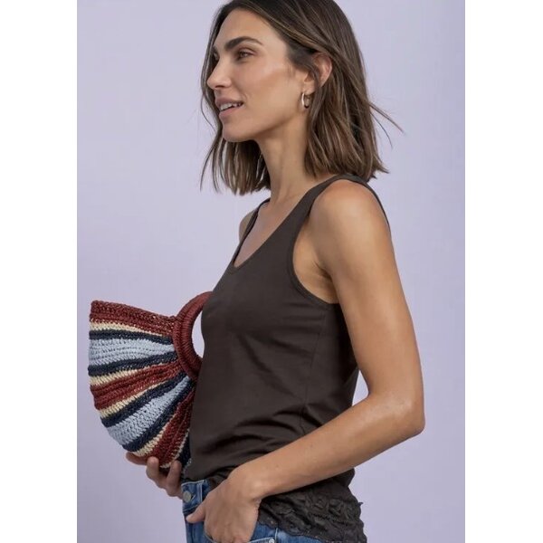 Street One Basic Top with Lace Cuff 