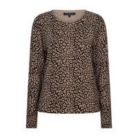 Red Button Sweet Animal Print Espresso