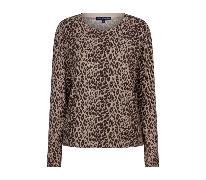Red Button Sweet Animal Print Burgundy