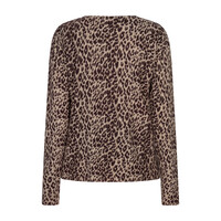 Red Button Sweet Animal Print Burgundy