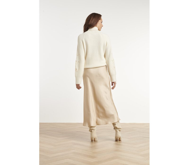 Smashed Lemon Knit Top Off White Sand