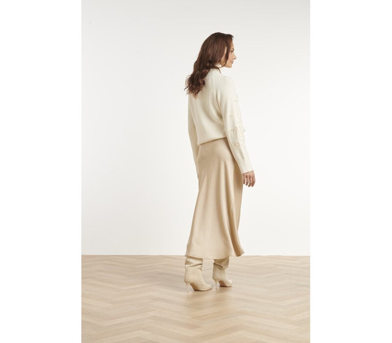 Smashed Lemon Knit Top Off White Sand