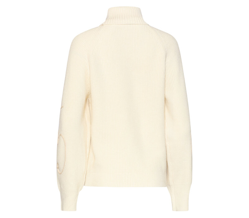 Smashed Lemon Knit Top Off White Sand