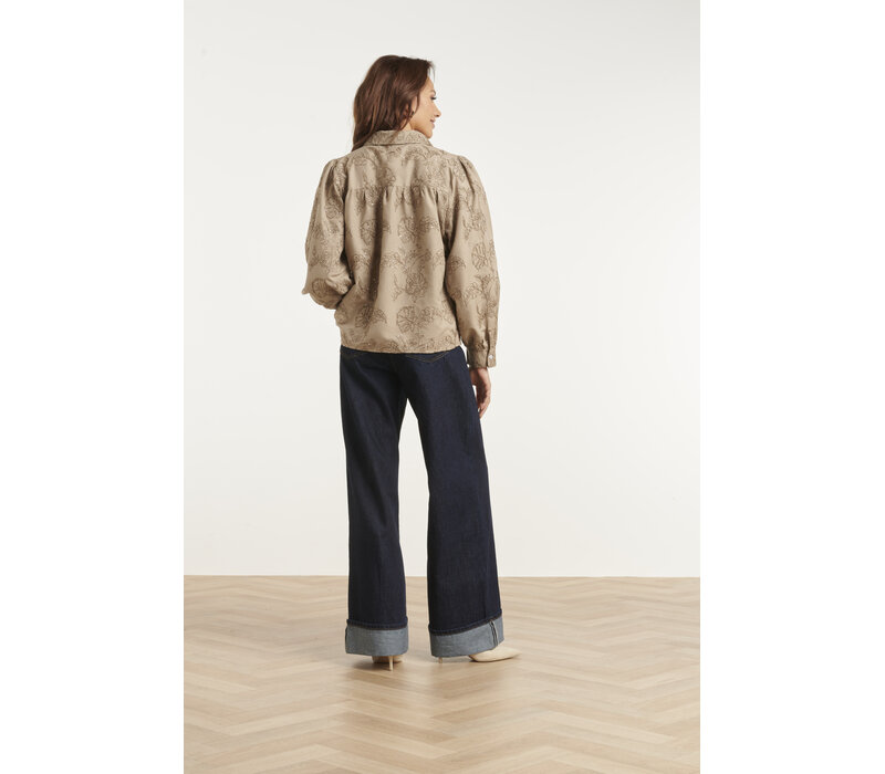 Smashed Lemon Blouse Taupe