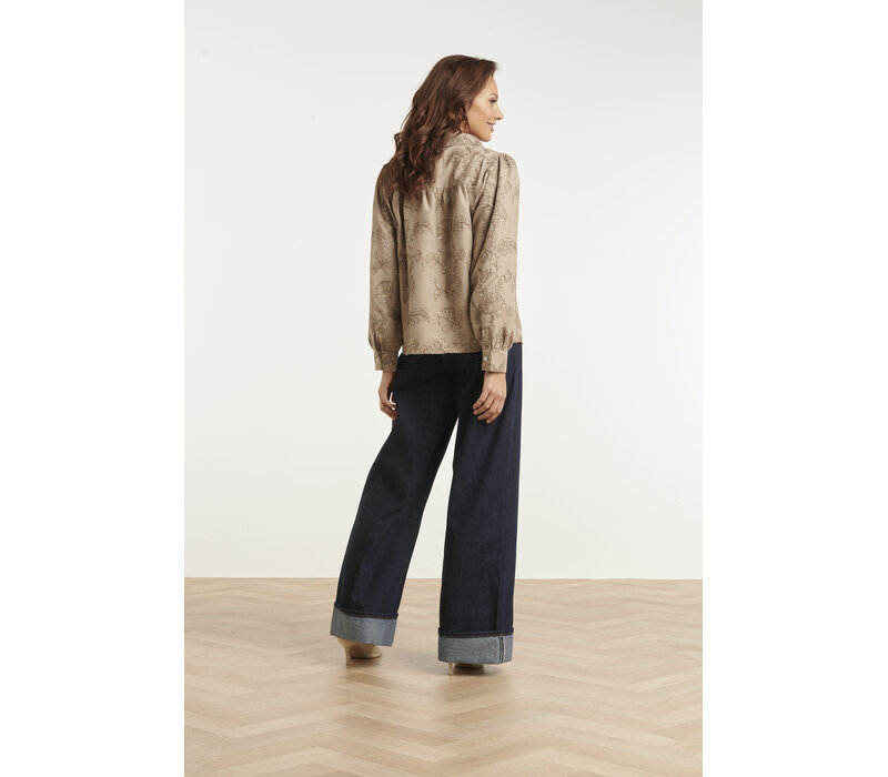 Smashed Lemon Blouse Taupe