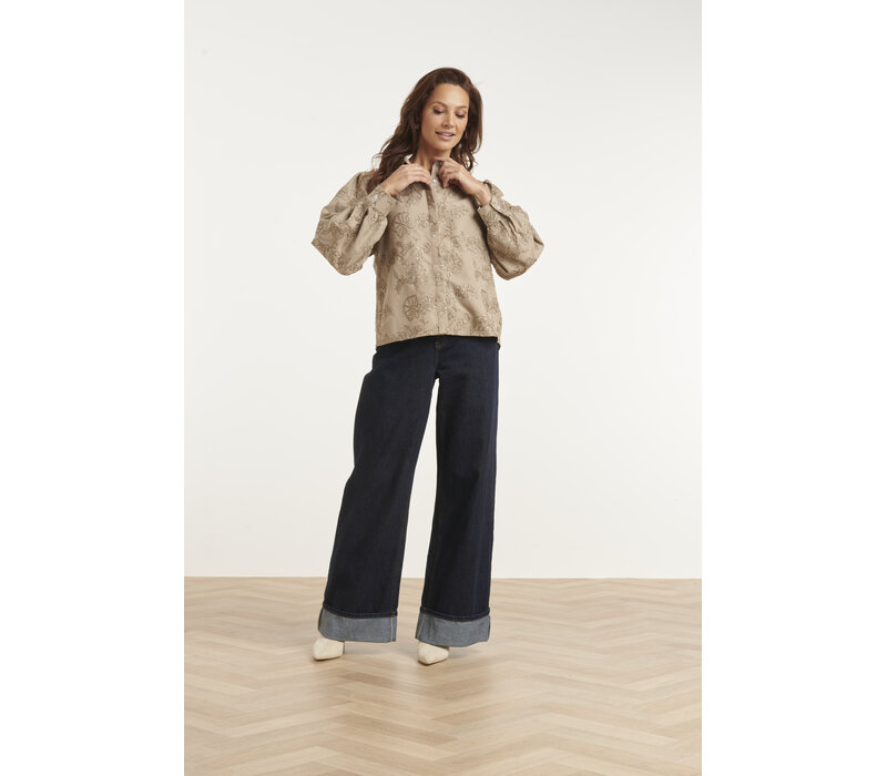 Smashed Lemon Blouse Taupe