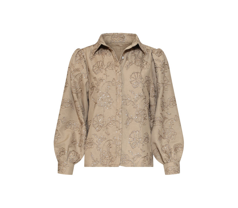 Smashed Lemon Blouse Taupe