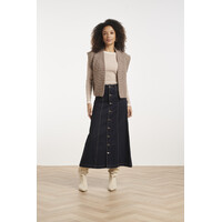 Smashed Lemon Knit Gilet Taupe
