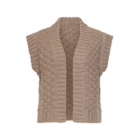 Smashed Lemon Knit Gilet Taupe