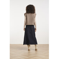 Smashed Lemon Knit Gilet Taupe