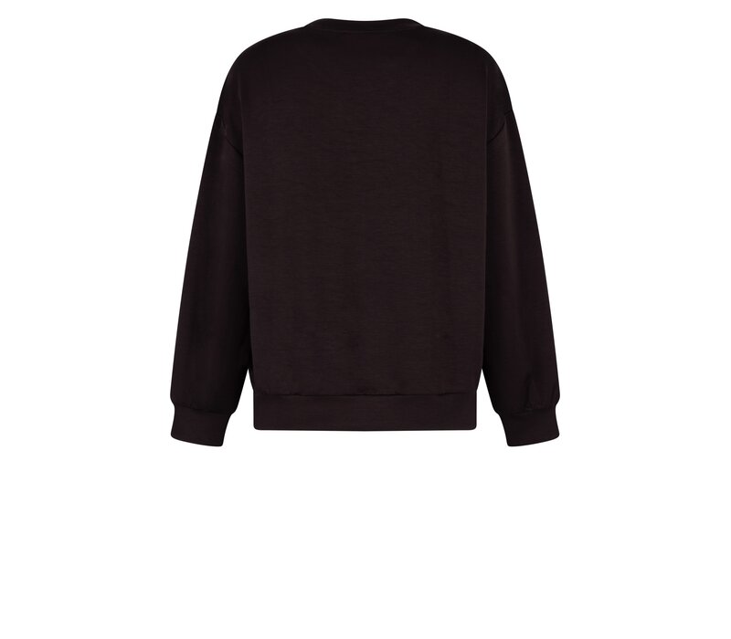 Zoso Luxury Sweater Espresso Off White