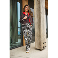 Zoso Print Travel Pant Black Espresso
