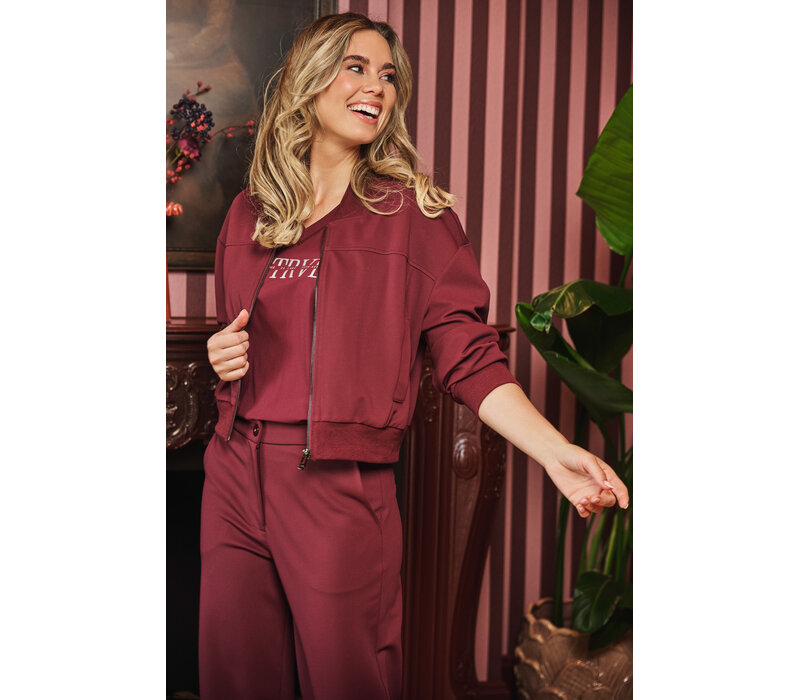 Zoso Bonded Tech Travel Jacket Bordeaux