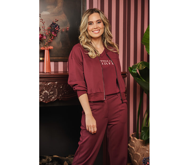 Zoso Bonded Tech Travel Jacket Bordeaux