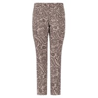 Zoso Print Travel Pant Taupe Espresso