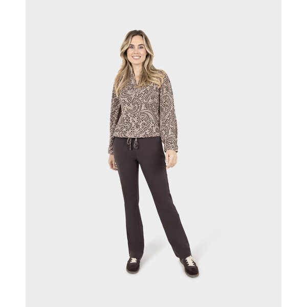 Zoso Print Travel Blouse 