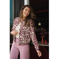Zoso Print Travel Jacket Mauve Bordeaux