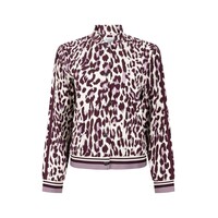 Zoso Print Travel Jacket Mauve Bordeaux