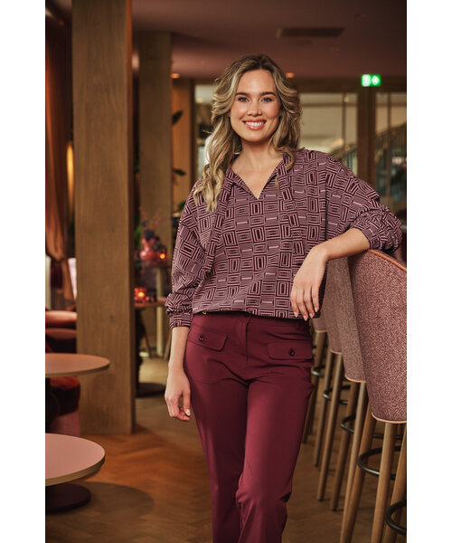 Zoso Zoso Print Travel Blouse