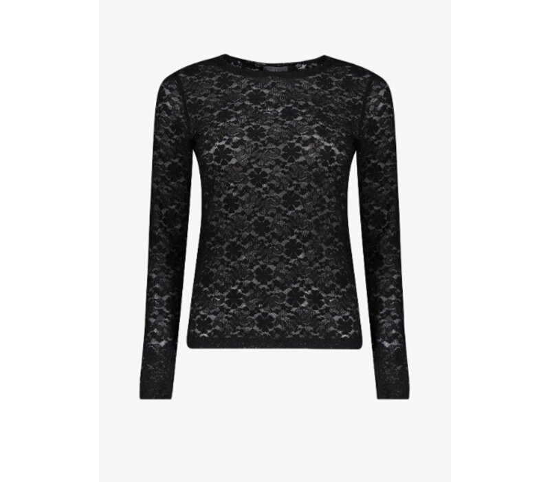 Geisha Top Lace Black