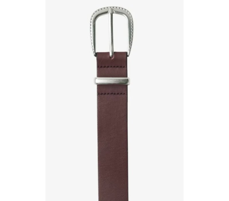 Street One Basic Leather Belt Rustic Rouge