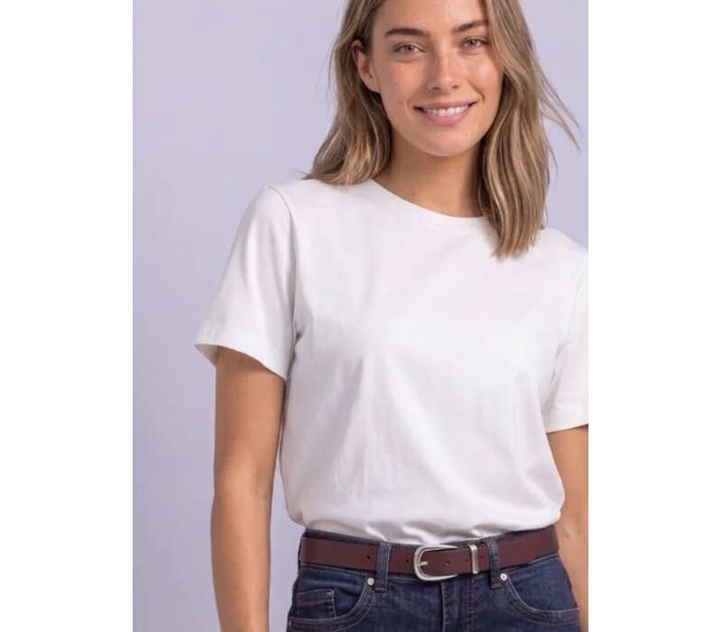 Street One Basic Leather Belt Rustic Rouge