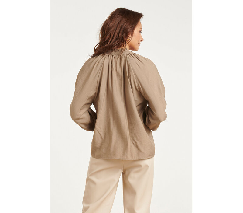 Smashed Lemon Blouse Taupe