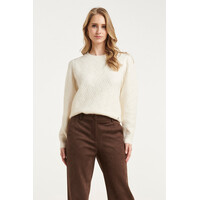 Smashed Lemon Knit Top Off White