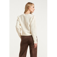 Smashed Lemon Knit Top Off White