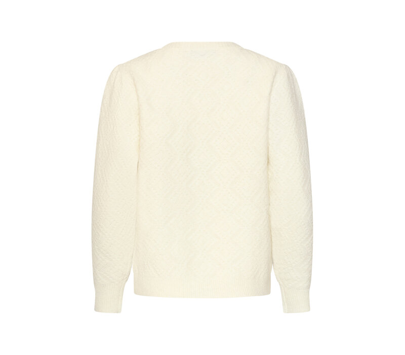 Smashed Lemon Knit Top Off White