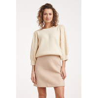 Smashed Lemon Knit Top Off White