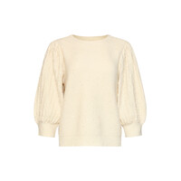 Smashed Lemon Knit Top Off White
