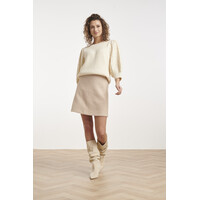 Smashed Lemon Knit Top Off White