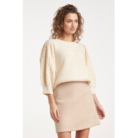 Smashed Lemon Knit Top Off White