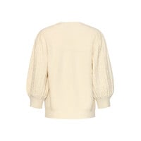 Smashed Lemon Knit Top Off White