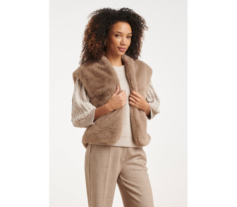Smashed Lemon Gilet Taupe