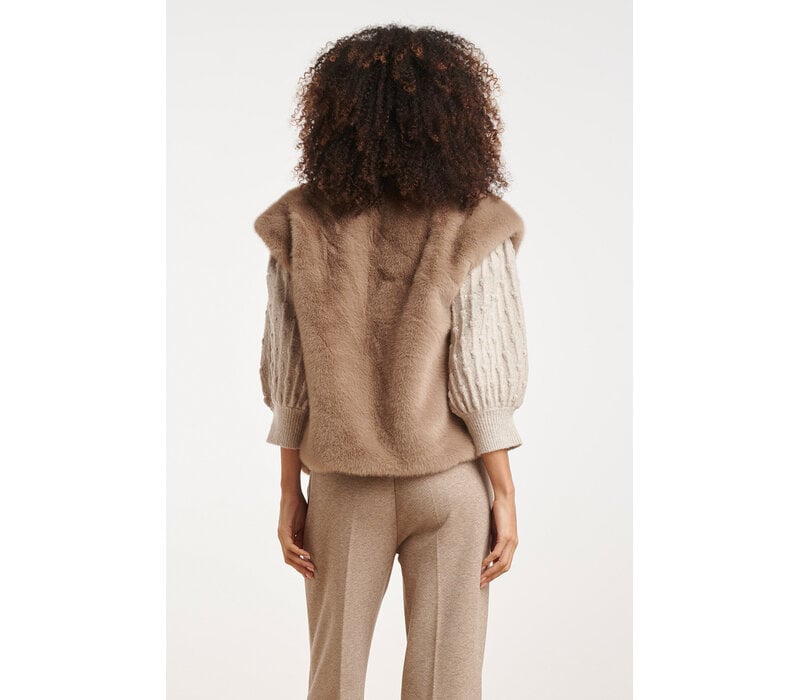 Smashed Lemon Gilet Taupe