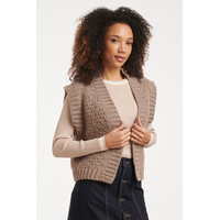 Smashed Lemon Knit Gilet Taupe