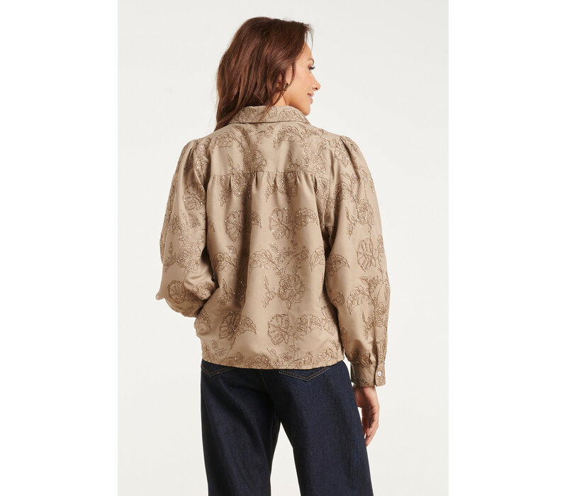 Smashed Lemon Blouse Taupe