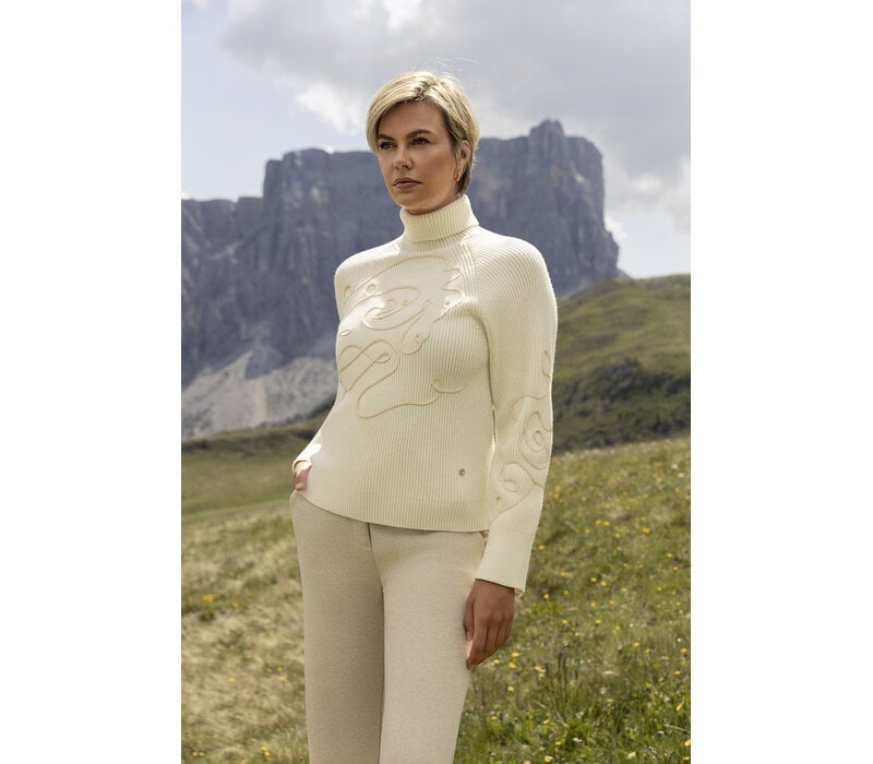 Smashed Lemon Knit Top Off White Sand