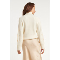 Smashed Lemon Knit Top Off White Sand