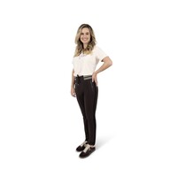 Zoso Travel Pant with Piping Espresso Black